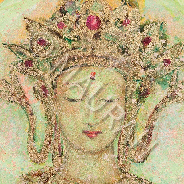 Postkarte 254Detail : Hüterin der Erde - Süden (Detail)